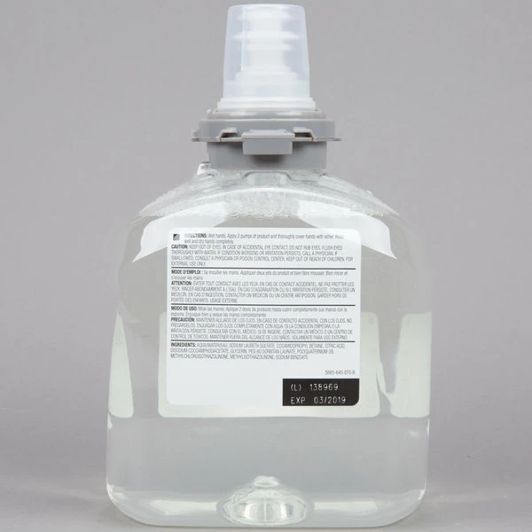 GOJO® 5665-02 TFX 1200 ML Green Certified Foam Hand Soap 3 GOJO® 5665-02 TFX 1200 ML Green Certified Foam Hand Soap - Image 3