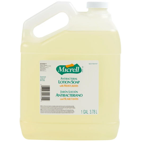 Micrell® 9755-04 1 Gallon Floral Antibacterial Lotion Hand Soap With PCMX 2 Micrell® 9755-04 1 Gallon Floral Antibacterial Lotion Hand Soap With PCMX - Image 2