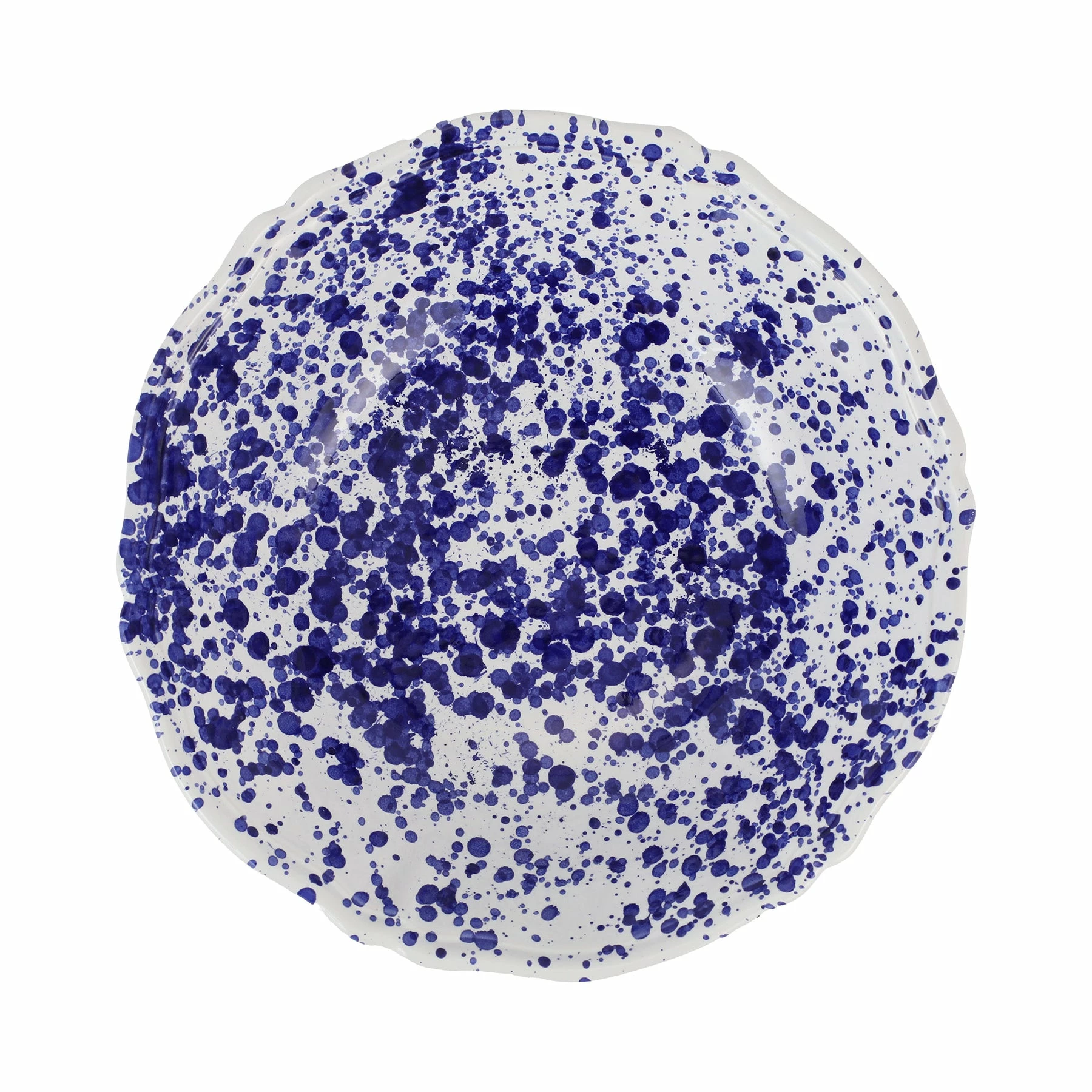 Vietri Amalfitana Cobalt Splatter Serving Bowl 2 Vietri Amalfitana Cobalt Splatter Serving Bowl - Image 2