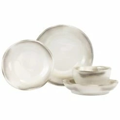 Vietri Aurora Ash Four-Piece Place Setting