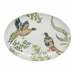 Vietri Fauna Pheasants Large Oval Platter