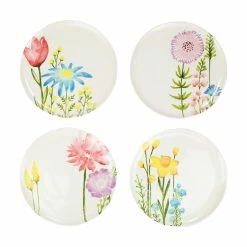 Vietri Fiori Di Campo Assorted Dinner Plates - Set Of 4