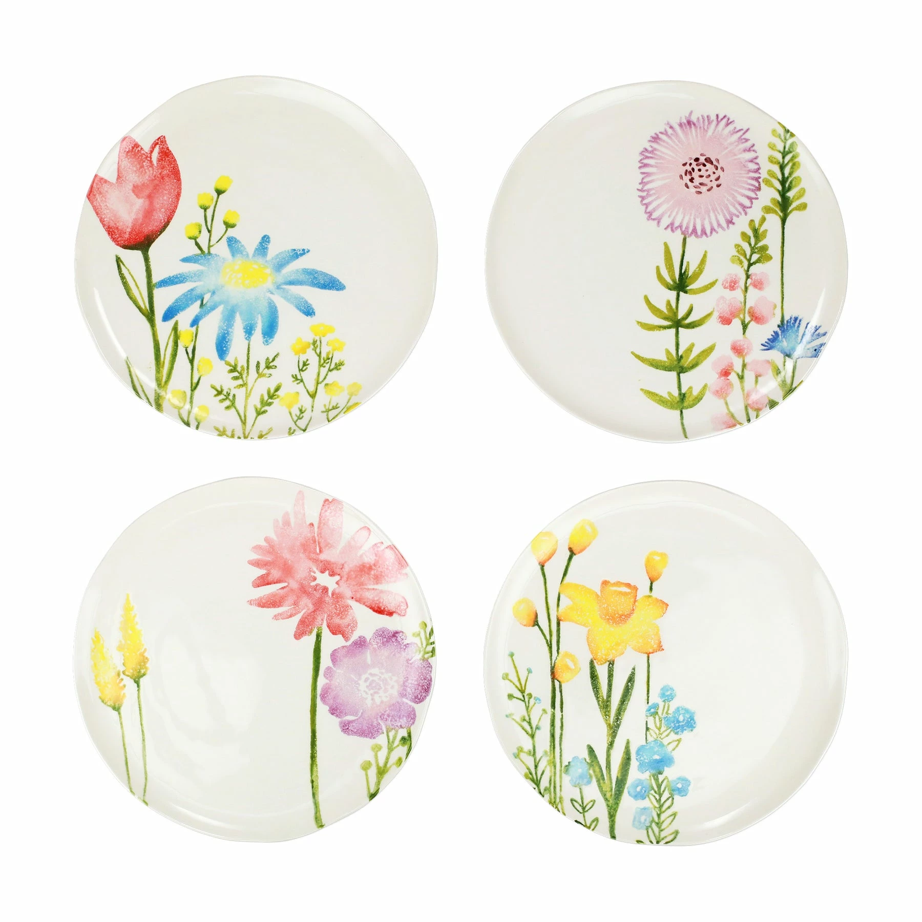 Vietri Fiori Di Campo Assorted Dinner Plates - Set Of 4 1 Vietri Fiori Di Campo Assorted Dinner Plates - Set Of 4