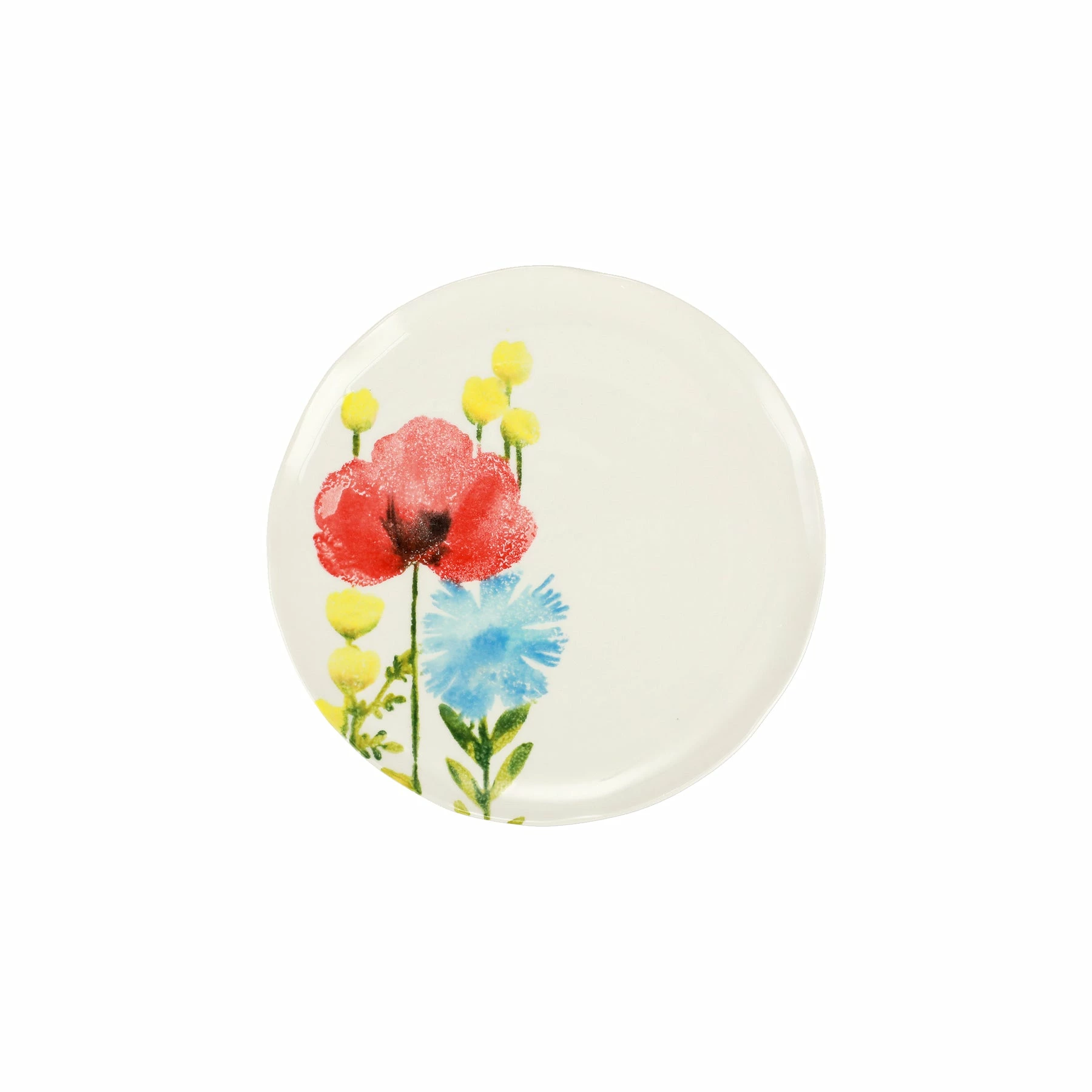 Vietri Fiori Di Campo Poppy & Daisy Salad Plate 1 Vietri Fiori Di Campo Poppy & Daisy Salad Plate