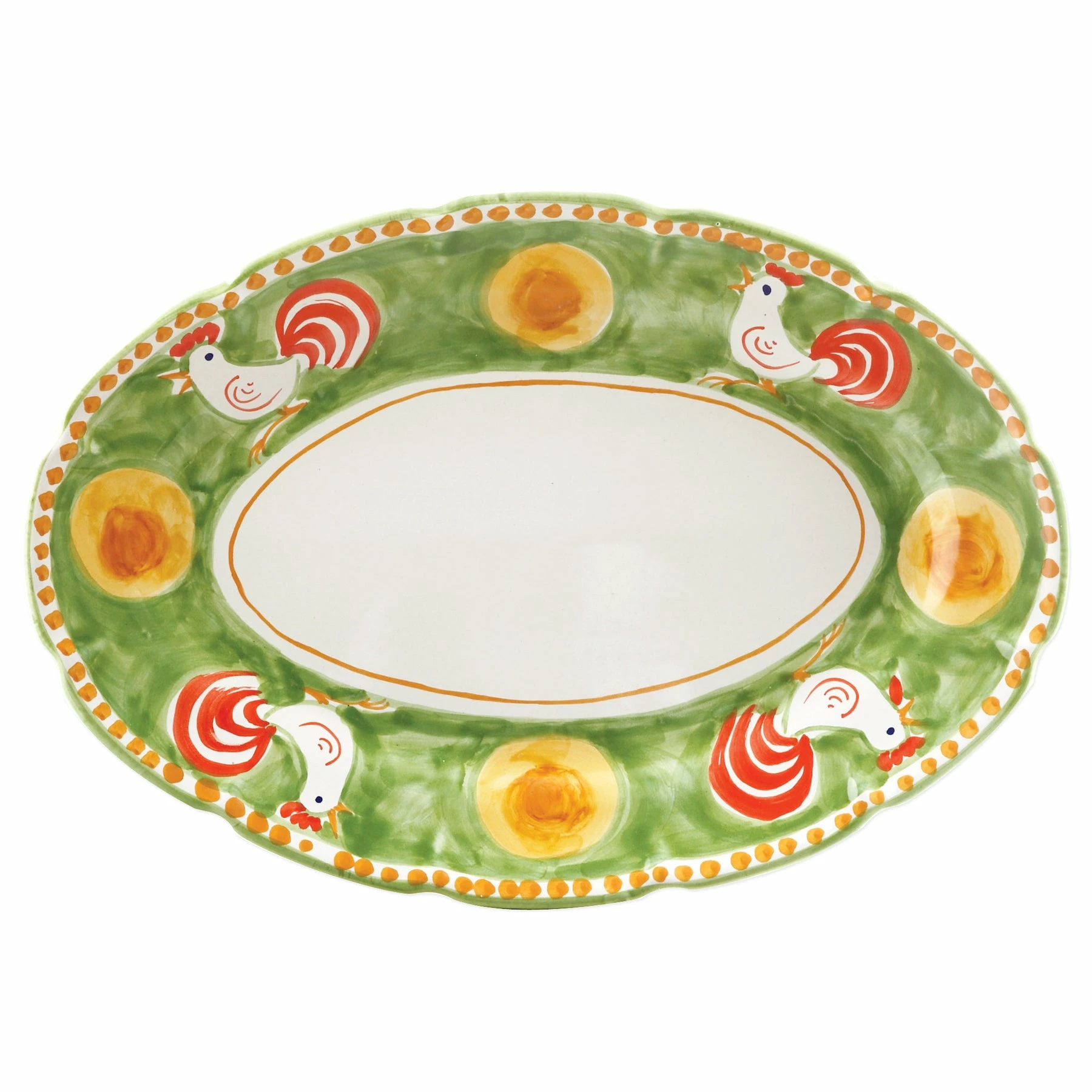 Vietri Campagna Gallina Oval Platter 1 Vietri Campagna Gallina Oval Platter