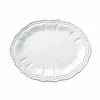 Vietri Incanto White Baroque Small Oval Platter