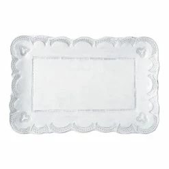 Vietri Incanto Lace Small Rectangular Platter