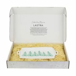 Vietri Lastra Holiday Handled Rectangular Platter