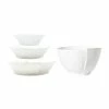 Vietri Lastra White 4-Piece Serving Bowls Set