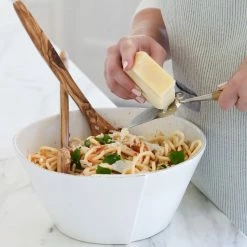 Vietri Lastra White Medium Stacking Serving Bowl -VIETRI SHOP LAS 26021W LSALT 3 1800x1800