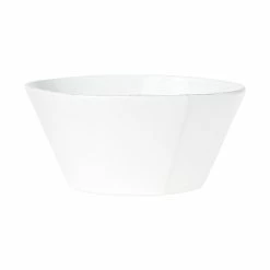 Vietri Lastra White Large Stacking Serving Bowl