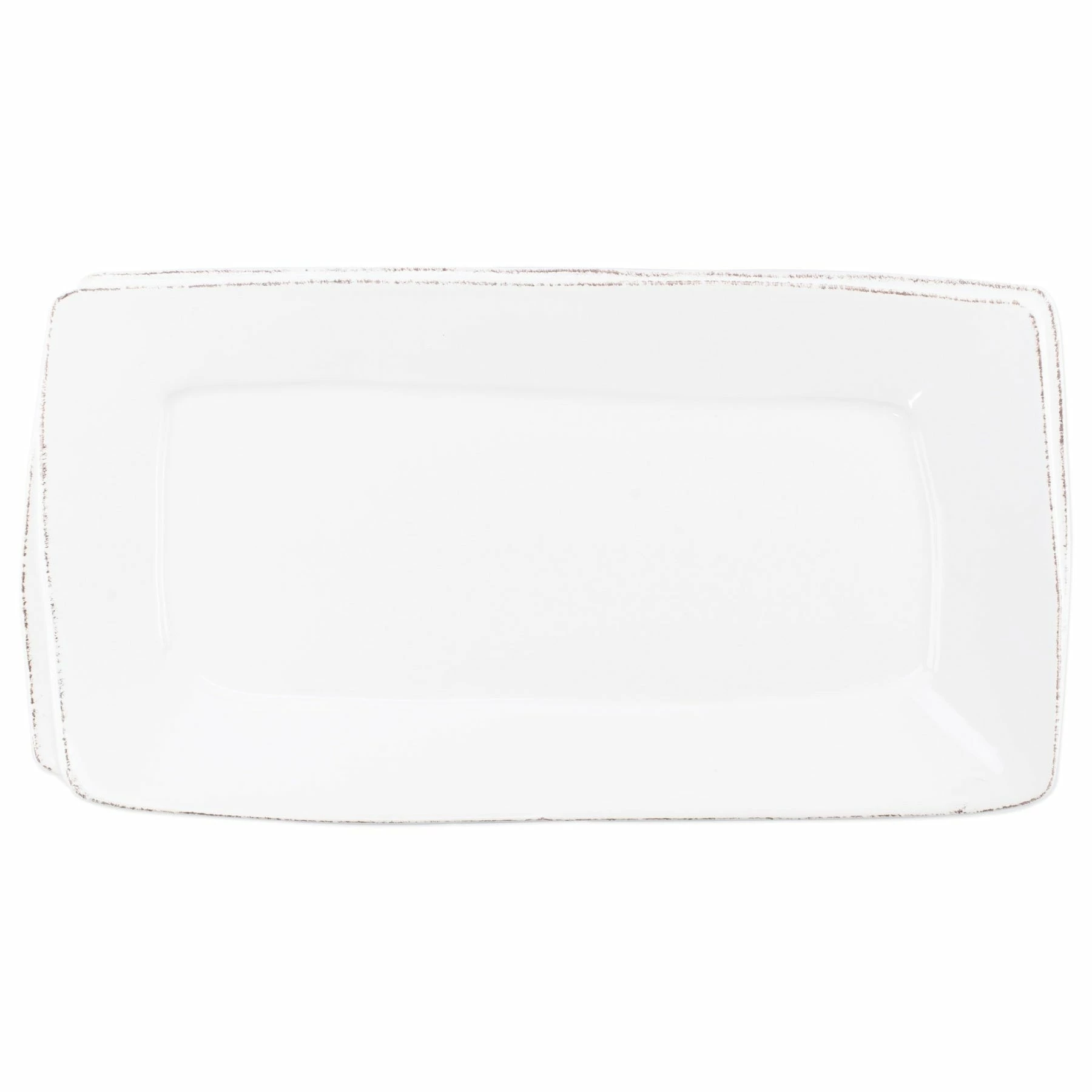Vietri Lastra White Rectangular Platter 1 Vietri Lastra White Rectangular Platter