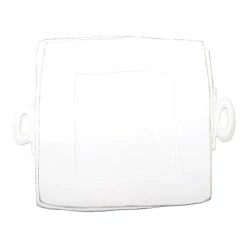 Vietri Lastra Handled Square Platter