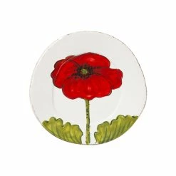Vietri Lastra Poppy Salad Plate