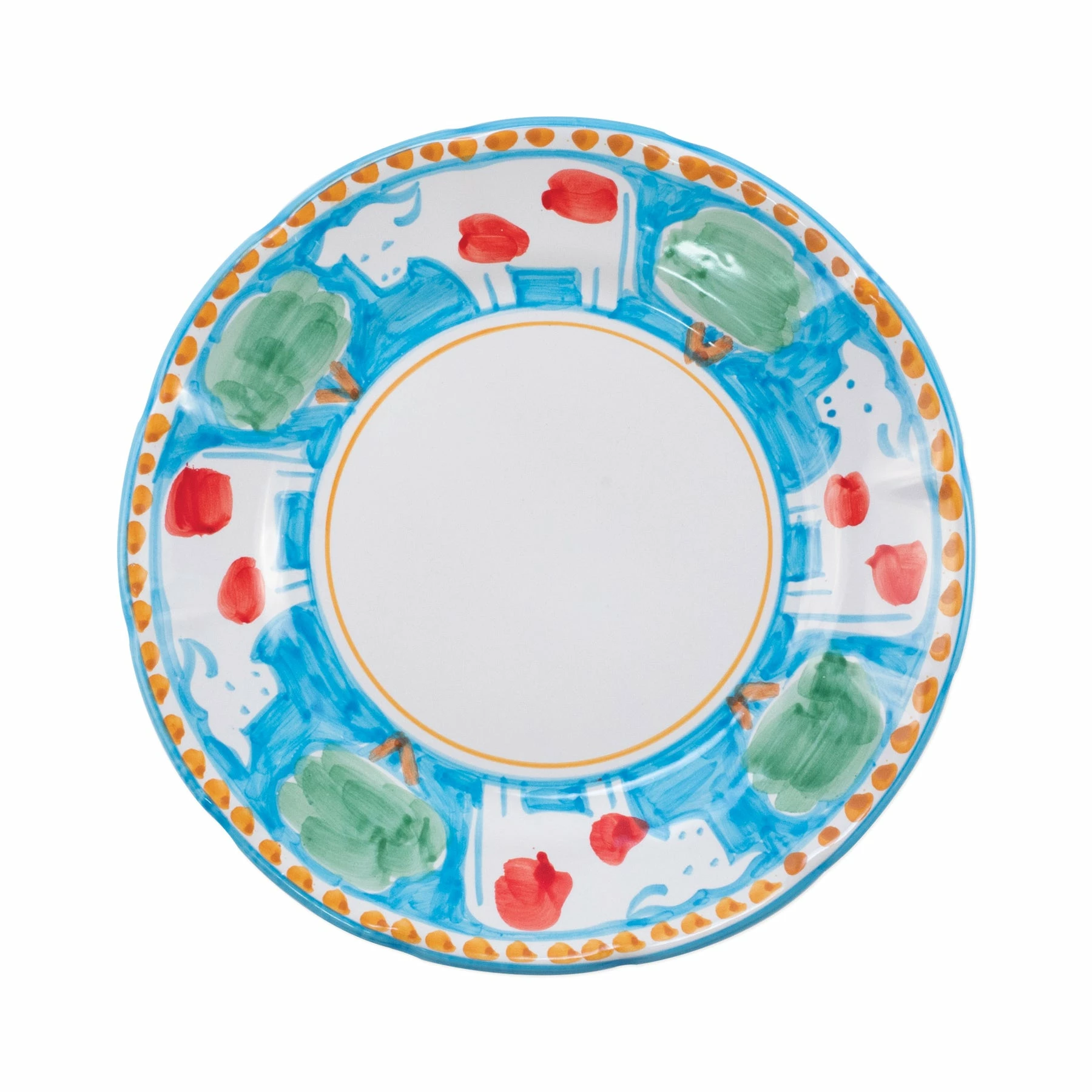 Vietri Campagna Mucca Dinner Plate 1 Vietri Campagna Mucca Dinner Plate