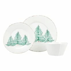 Vietri Melamine Lastra Holiday Three-Piece Place Setting