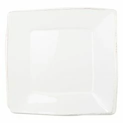 Vietri Melamine Lastra White Square Platter
