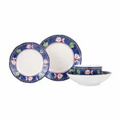 Vietri Melamine Campagna Pesce Four-Piece Place Setting