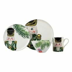 Vietri Nutcrackers Green Four-Piece Place Setting