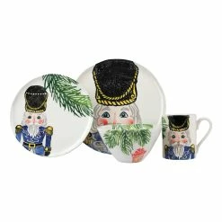 Vietri Nutcrackers Blue Four-Piece Place Setting