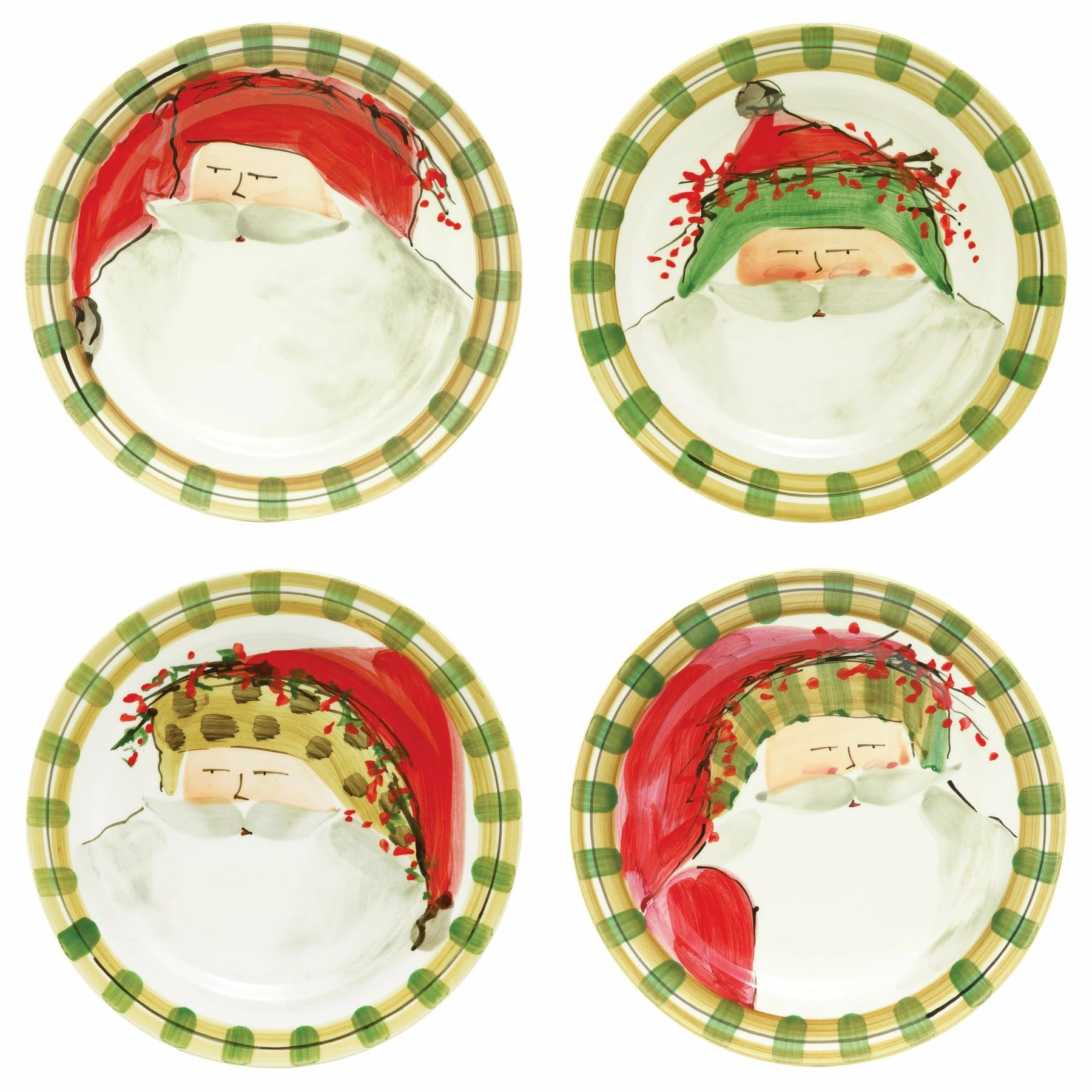 Vietri Old St. Nick Assorted Dinner Plates - Set Of 4 1 Vietri Old St. Nick Assorted Dinner Plates - Set Of 4