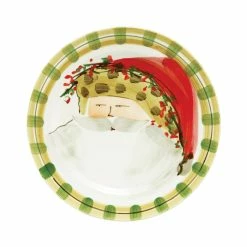 Vietri Old St. Nick Dinner Plate - Animal Hat