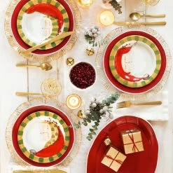 Vietri Old St. Nick Round Salad Plate - Striped Hat 7 Vietri Old St. Nick Round Salad Plate - Striped Hat -VIETRI SHOP OSN 7802D LSALT 3 1800x1800