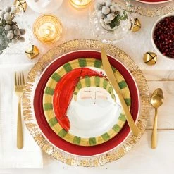Vietri Old St. Nick Round Salad Plate - Striped Hat 8 Vietri Old St. Nick Round Salad Plate - Striped Hat -VIETRI SHOP OSN 7802D LSALT 4 1800x1800