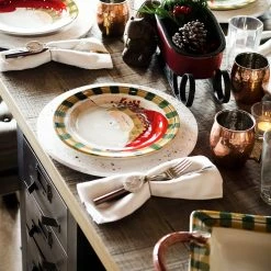 Vietri Old St. Nick Round Salad Plate - Striped Hat 9 Vietri Old St. Nick Round Salad Plate - Striped Hat -VIETRI SHOP OSN 7802D LSALT 5 1800x1800