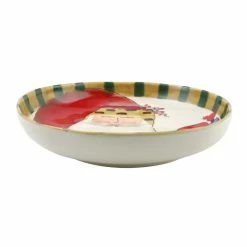 Vietri Old St. Nick Round Shallow Bowl W/ Train -VIETRI SHOP OSN 78103 2100 web3 1800x1800