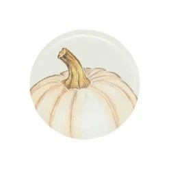 Vietri Pumpkins Salad Plate - White Medium Pumpkin