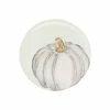 Vietri Pumpkins Salad Plate - Gray Medium Pumpkin