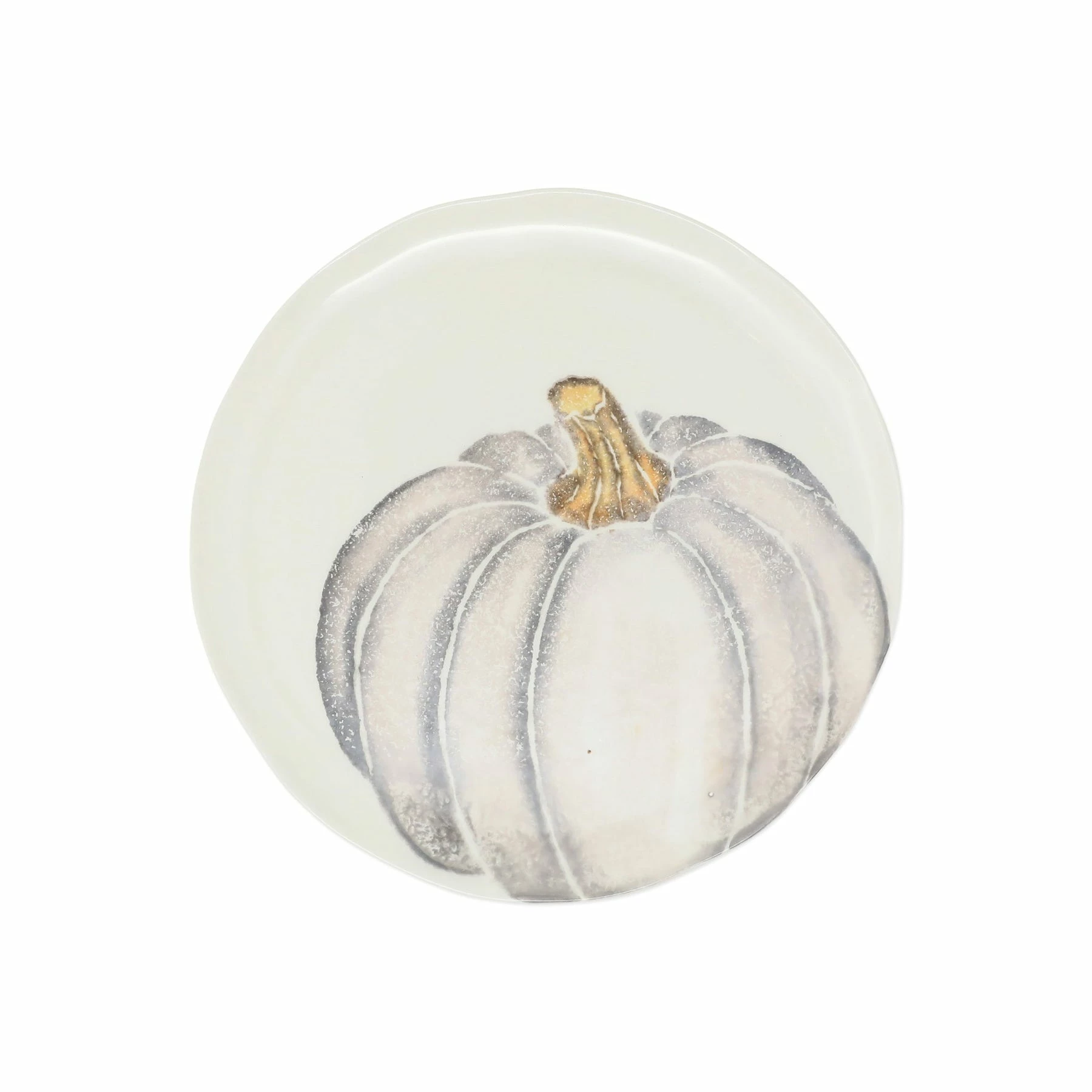 Vietri Pumpkins Salad Plate - Gray Medium Pumpkin 1 Vietri Pumpkins Salad Plate - Gray Medium Pumpkin