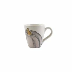 Vietri Pumpkins Mug - Gray Medium Pumpkin