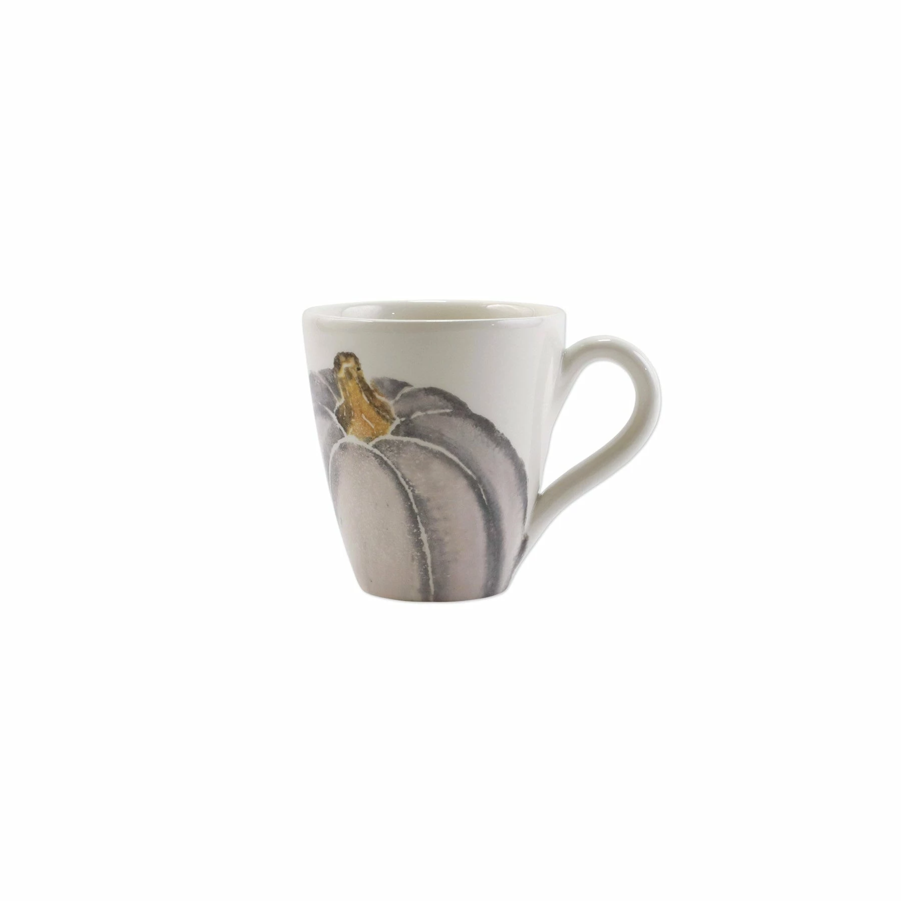 Vietri Pumpkins Mug - Gray Medium Pumpkin 1 Vietri Pumpkins Mug - Gray Medium Pumpkin