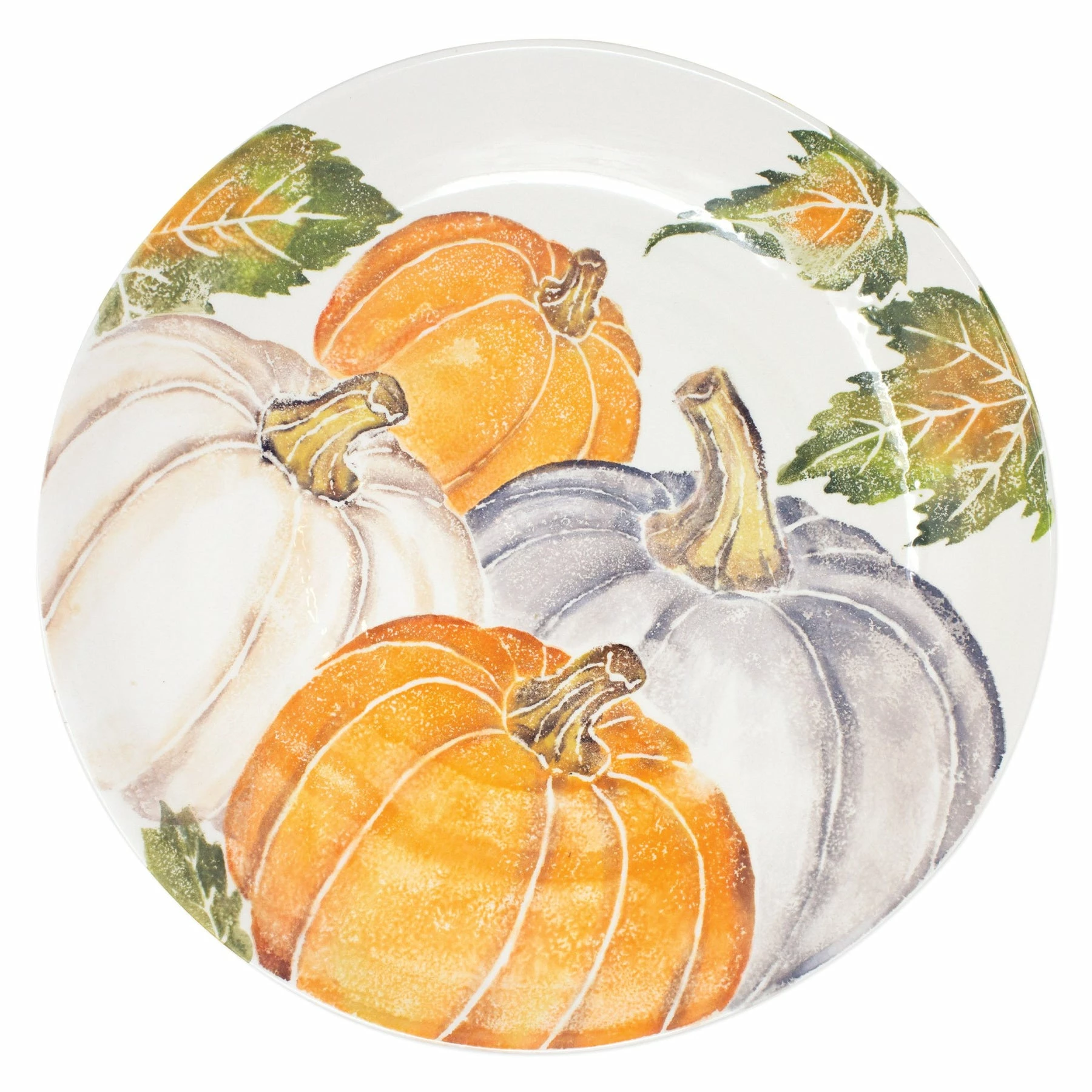 Vietri Pumpkins Large Serving Bowl W/ Assorted Pumpkins 1 Vietri Pumpkins Large Serving Bowl W/ Assorted Pumpkins