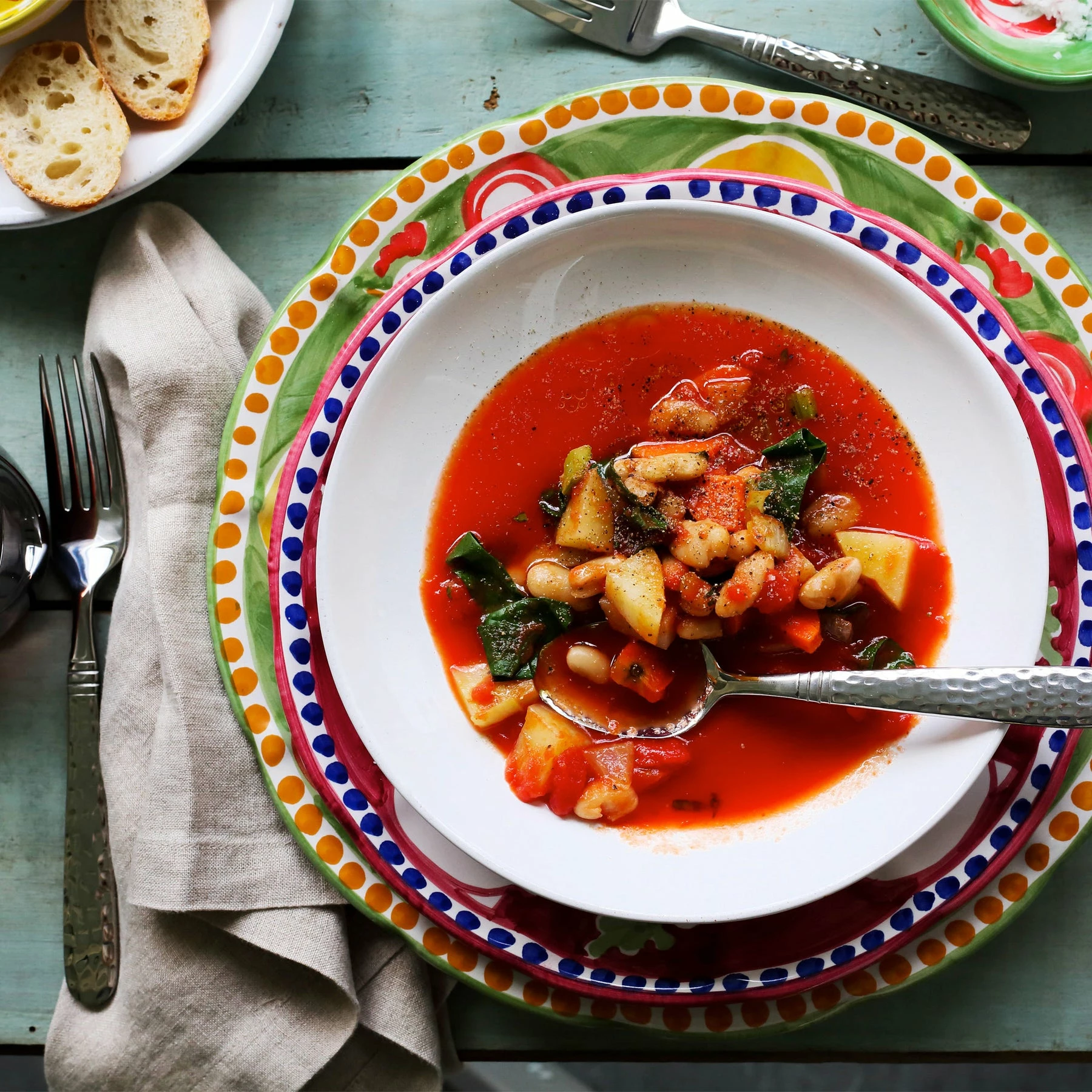 Vietri Campagna Porco Salad Plate 2 Vietri Campagna Porco Salad Plate - Image 2