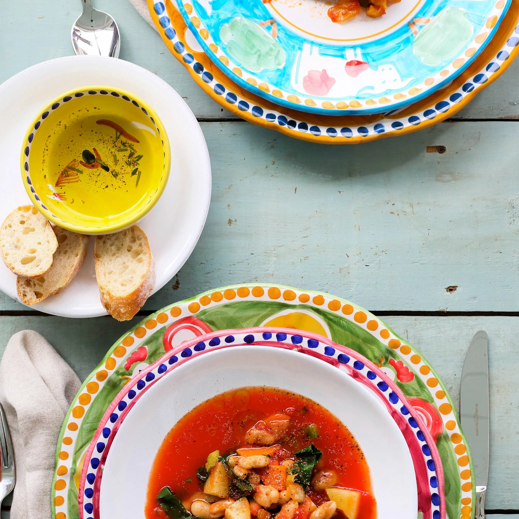 Vietri Campagna Porco Salad Plate 3 Vietri Campagna Porco Salad Plate - Image 3