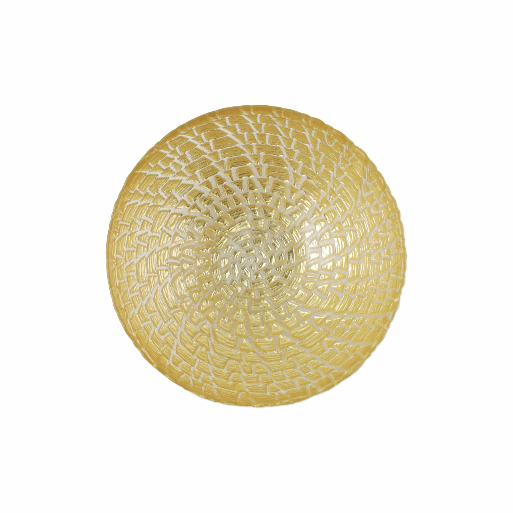 Vietri Rufolo Glass Gold Crocodile Small Bowl 2 Vietri Rufolo Glass Gold Crocodile Small Bowl - Image 2