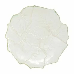 Vietri Foglia Stone Cheese/Tart Plate