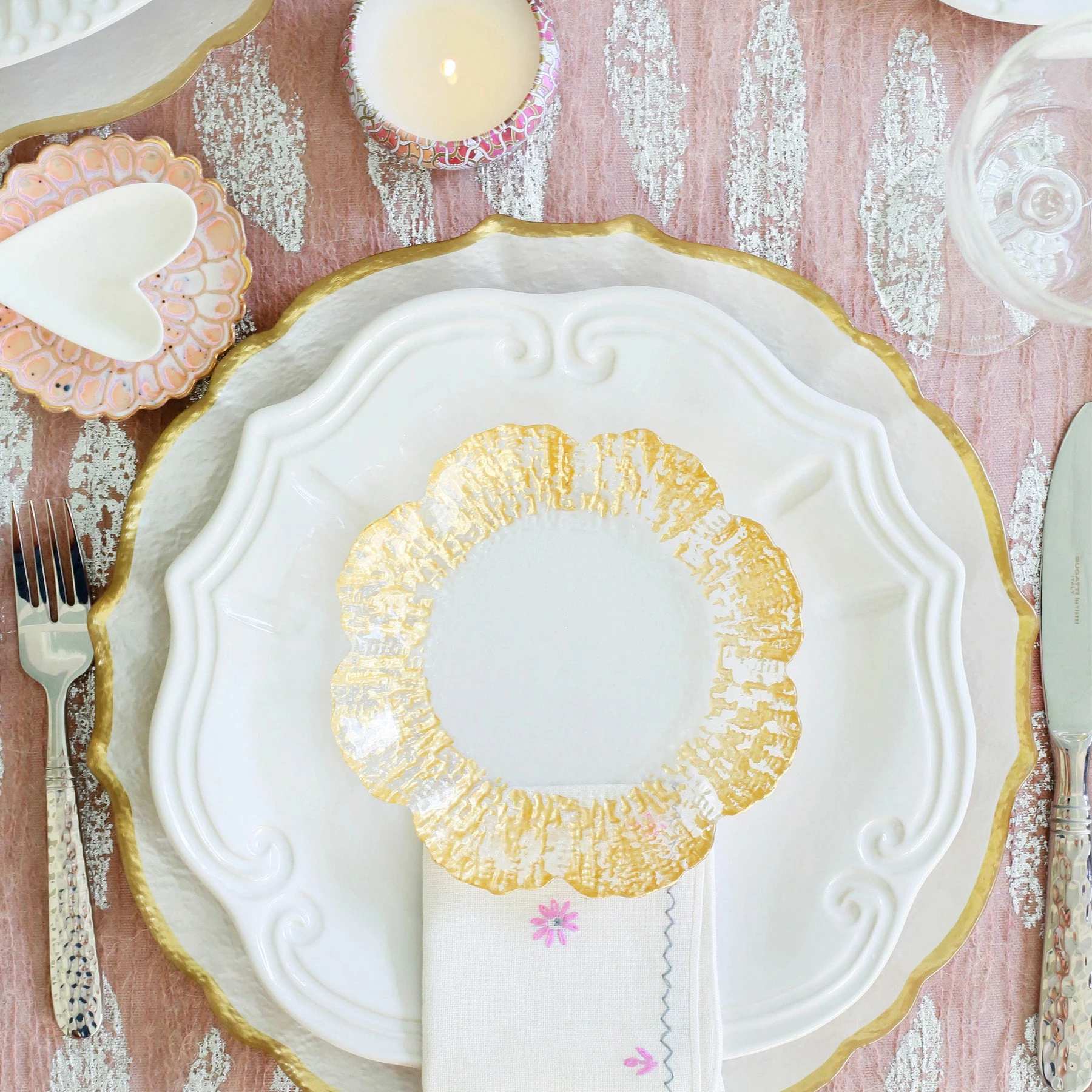 Vietri Incanto Stone Baroque Dinner Plate 2 Vietri Incanto Stone Baroque Dinner Plate - Image 2