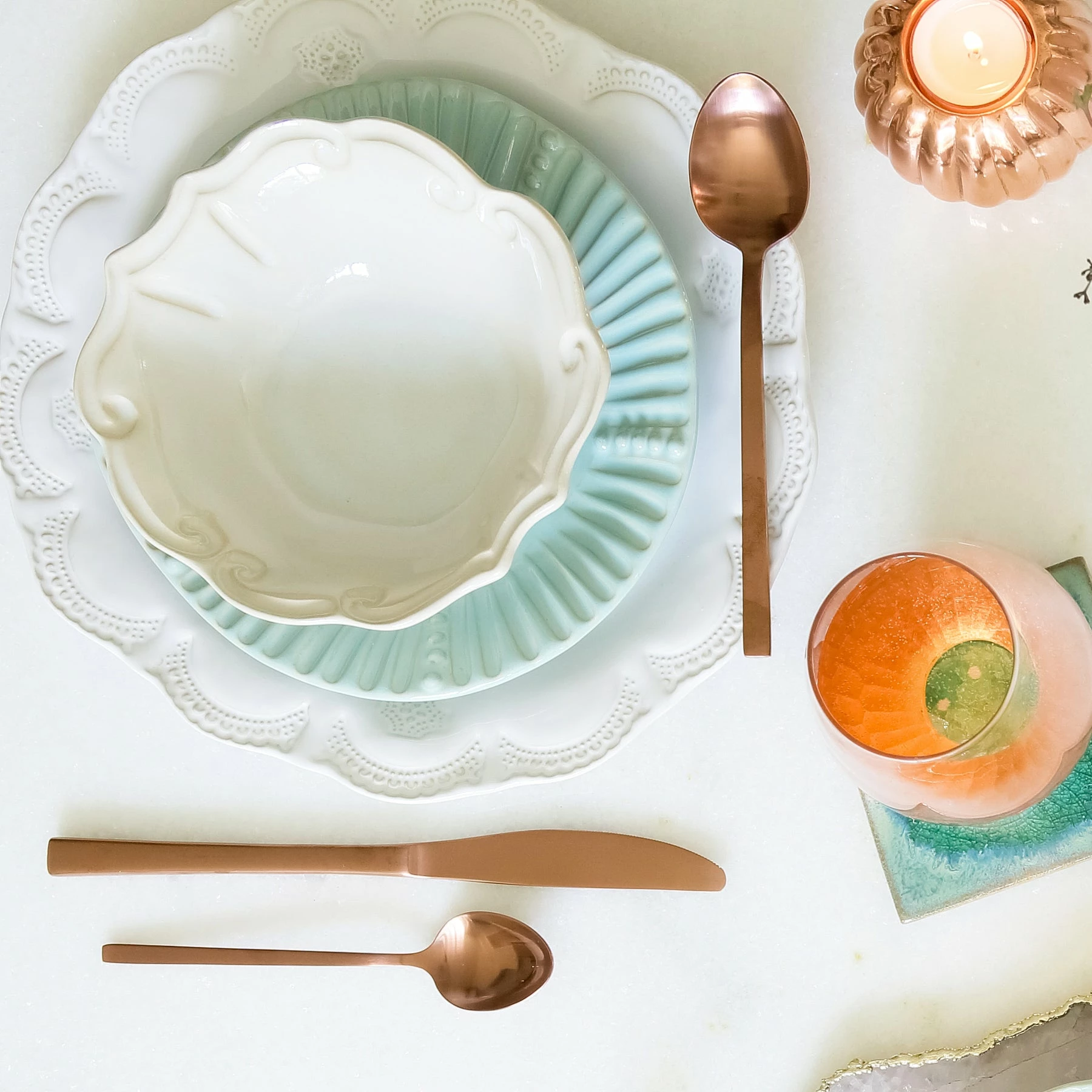 Vietri Incanto Stone Lace Dinner Plate 4 Vietri Incanto Stone Lace Dinner Plate - Image 4