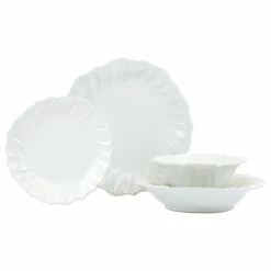 Vietri Incanto Stone Ruffle Four-Piece Place Setting