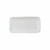 Vietri Incanto Stone White Ruffle Rectangular Tray