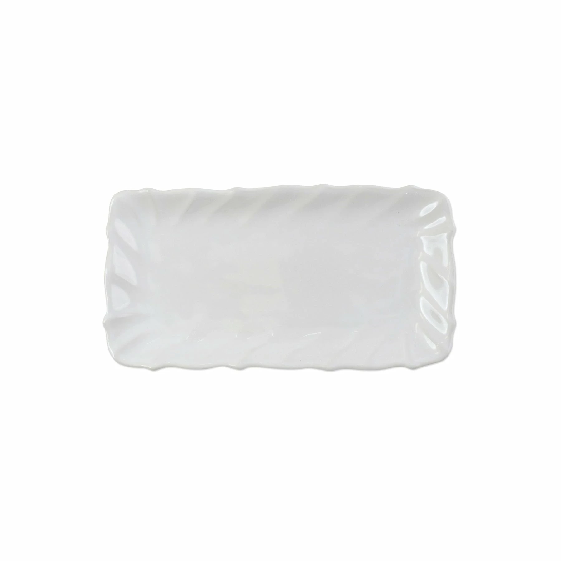 Vietri Incanto Stone White Ruffle Rectangular Tray 1 Vietri Incanto Stone White Ruffle Rectangular Tray