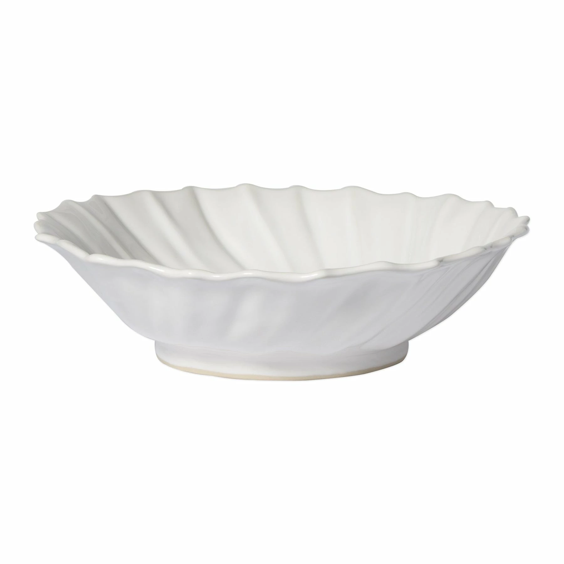 Vietri Incanto Stone Ruffle Large Bowl 1 Vietri Incanto Stone Ruffle Large Bowl