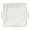Vietri Incanto Stone Stripe Square Handled Platter