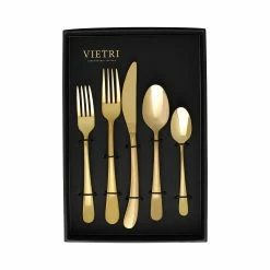 Vietri Settimocielo Oro Five-Piece Place Setting – Set Of 4