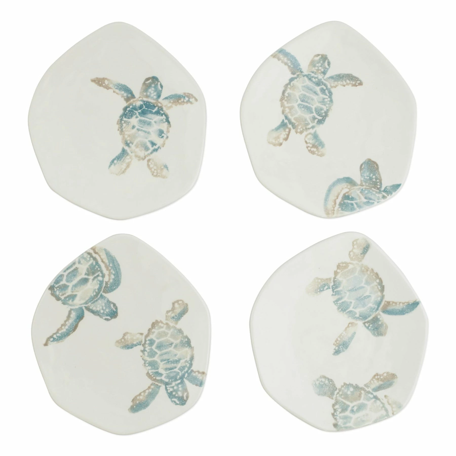 Vietri Tartaruga Assorted Salad Plates - Set Of 4 1 Vietri Tartaruga Assorted Salad Plates - Set Of 4