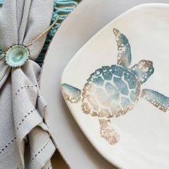 Vietri Tartaruga Turtle With Tail Salad Plate 7 Vietri Tartaruga Turtle With Tail Salad Plate -VIETRI SHOP TAR 9701D LSALT 2 1800x1800